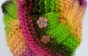 Cable knit neck warmers rainbow collection 100% pure wool 