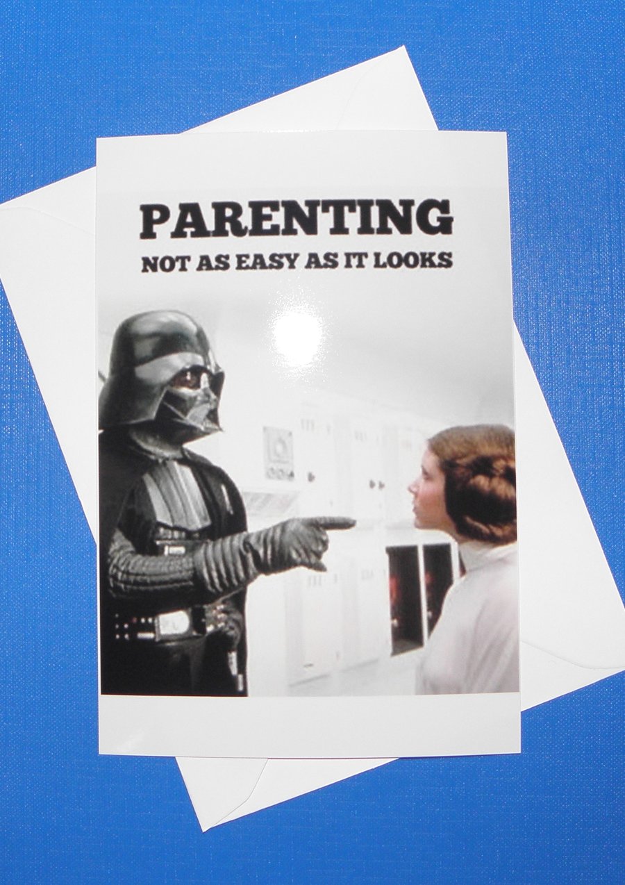 Darth Vader Parenting Fathers Day Card