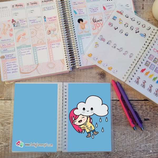 Rainy days Reusable Sticker Book - SB003