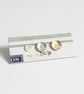 Silver button earring trio, stud earrings - Image 3