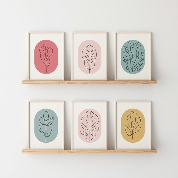 Pack of 6 - Luxuary Scandi Cards  - A6 White Linen Note Card & Envelope Set