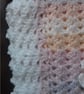 Baby girl crocheted hat with matching Blanket with crocheted flowers  - Image 8