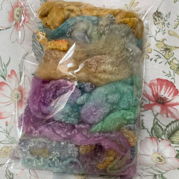 Hand Dyed Texture Pack for Felters & Spinners