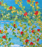 Scottish coast - landscape - painting - red wildflowers - letterbox gift - Image 4