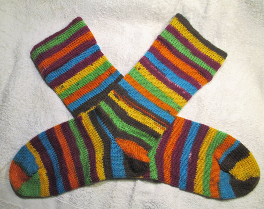 Handmade Wool Socks SIZE: 4-6 UK, 6-8 US, 36-38 EURO