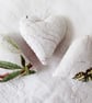 SET OF 3 LAVENDER BAGS - HEART SHAPED HAND EMBROIDERED - Image 7