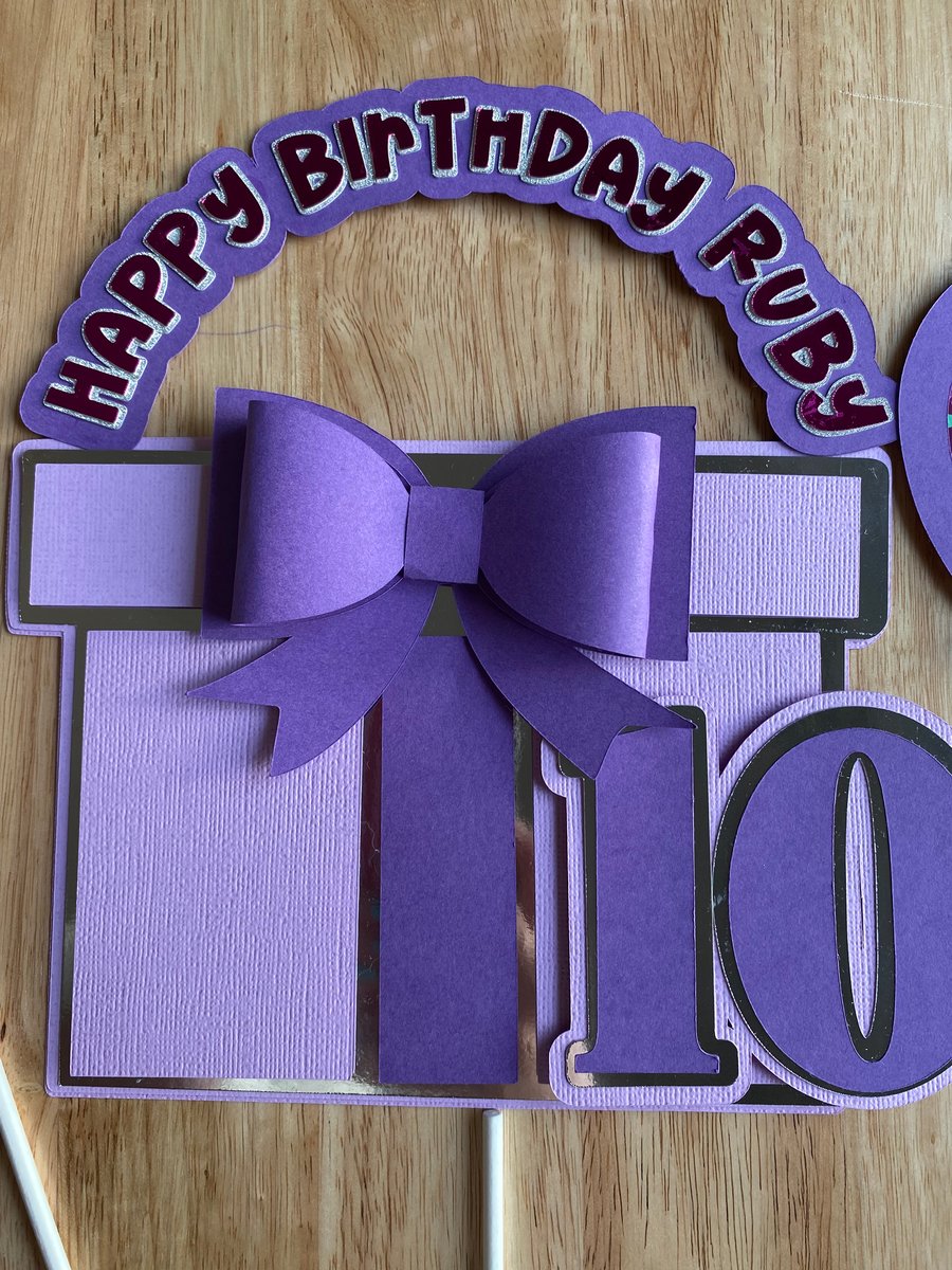 Handmade personalised cake topper - birthday, anniversary, 