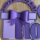 Handmade personalised cake topper - birthday, anniversary, 