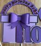 Handmade personalised cake topper - birthday, anniversary,  - Image 1