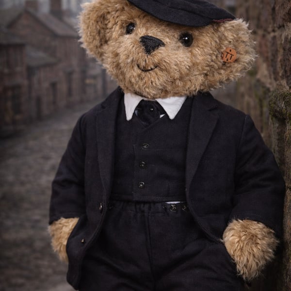 Tommy the Brummie Rogue, Mohair Teddy Bear 
