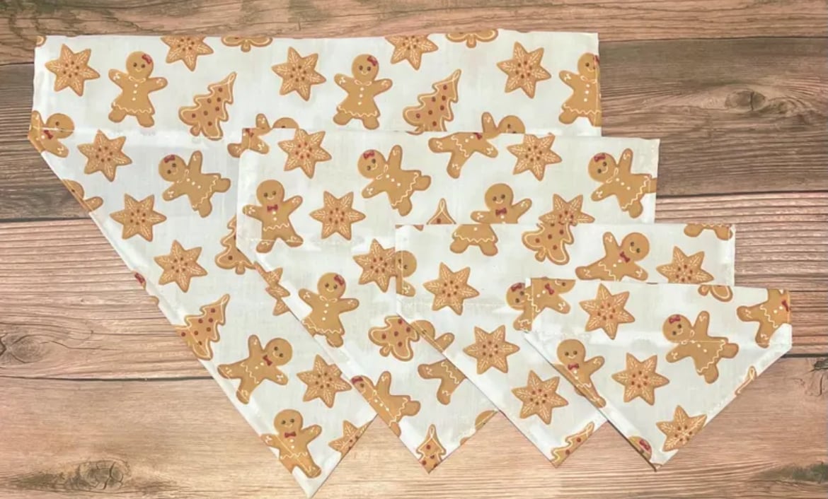 Gingerbread Dog Bandana 