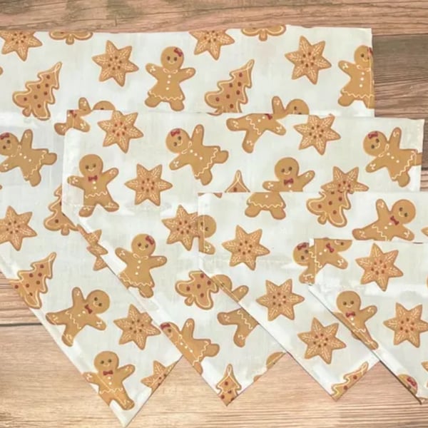 Gingerbread Dog Bandana 