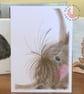 Peekaboo Highland Cow Blank Card - Image 1