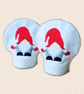Christmas Gnome Tealight Covers - Embroidered Festive Decor