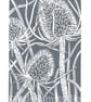 Charcoal grey Teasel - Hand cut Linocut Print - Image 1