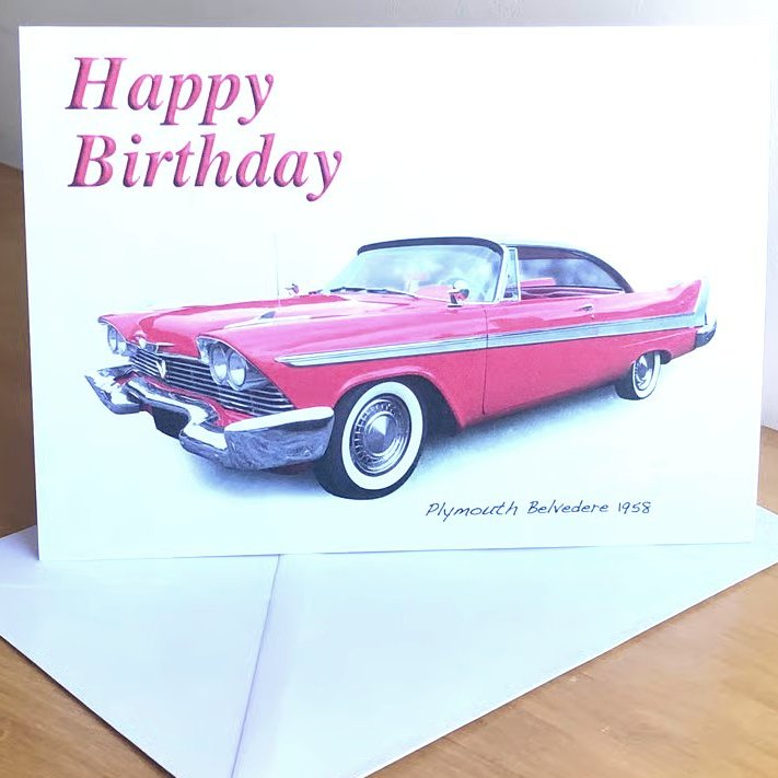 Plymouth Belvedere 1958 - Birthday, Anniversary, Retirement or Plain