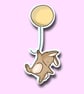 Bunny Rabbit Balloon Sticker - Image 1