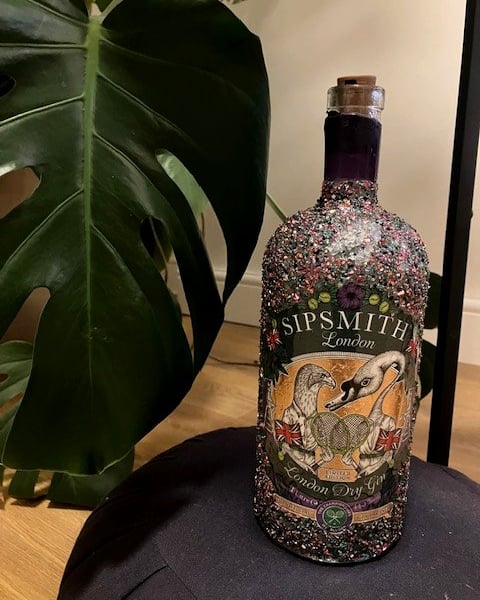 Wimbledon-special Limited Edition Sipsmith Gin Decorative Table Lamp