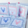 Christmas Cards,Pack of Five,'Stag n Stitches',Handmade Xmas Card Pack