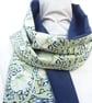 Liberty of London Print Long Scarf.Cotton Tana Lawn Cashmere.  