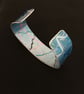 Anodised Aluminium Bangle in Blue - Image 5