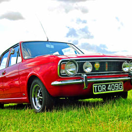 Ford Cortina MK 2 Car Photograph Print