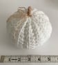 PUMPKINS .Set of 3. Autumn. White. Home decor. Halloween. - Image 5