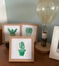 Hand Burnished Cactus Linoprint: Japanese Paper Wall Art - Image 10