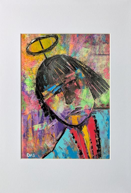 'Academic' Original Oil Pastel on Painting