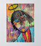'Academic' Original Oil Pastel on Painting - Image 1