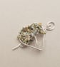 Aventurine Tree of Life Shawl Pin Silver Plated Heart Tree of Life ...