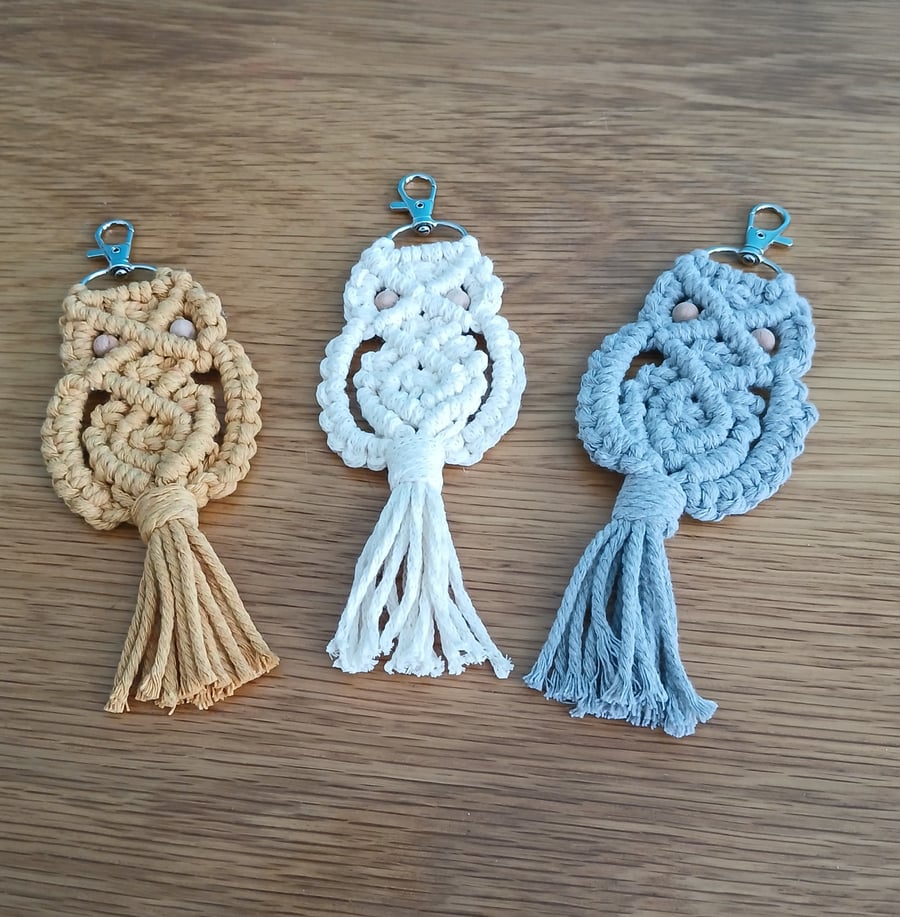 Handmade Owl Keyring