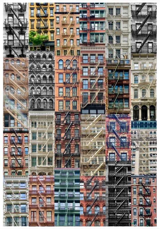 ‘Escape New York’  signed mounted print FREE DELIVERY