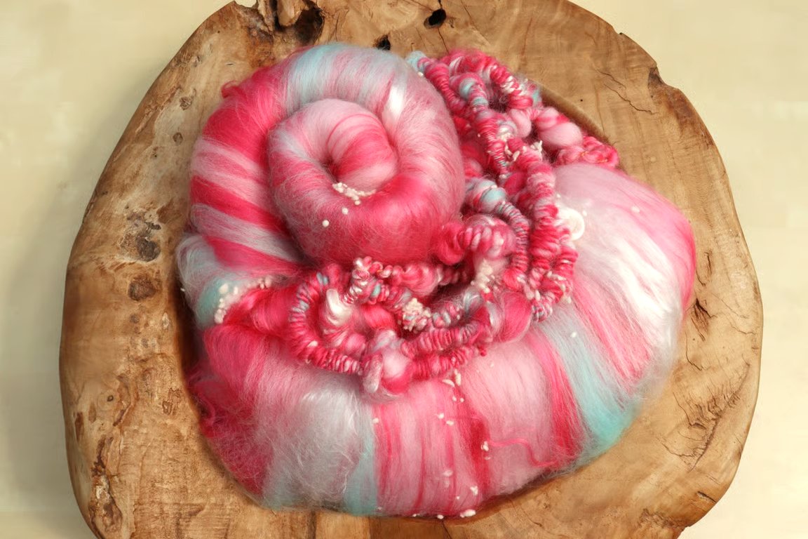 50g Candyfloss Cloud Art Batt for Spinning