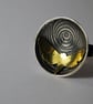Butterfly moth illusion ring - sterling silver and brass ring - mixed metal ring - Image 2