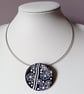 POLYMER CLAY NECKLACE -PENDANT - CHOKER -  FREE UK POSTAGE - Image 1