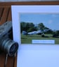 Father's Day card, Photographic card, Vintage biplane aircraft, 8x6" card 
