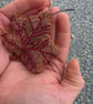 Autumn leaf embroidery decoration  - Image 3