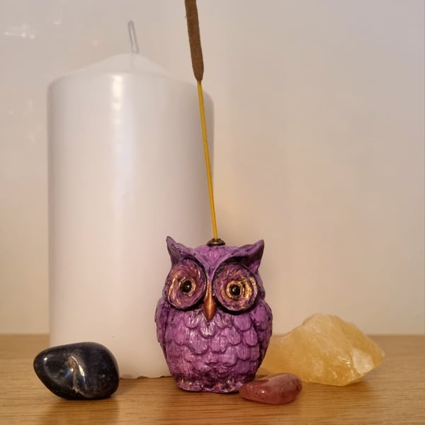 Small Owl Incense Holder 