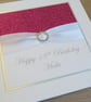 Handmade 18th birthday card, personalised, any age or name - Image 1