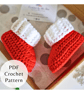 Ridged Cuff Crochet Baby Booties Pattern - US Terms - Image 5