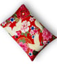 Crane & Peony Book Sleeve – Japanese Cotton Book Protector with Coconut Button - Image 3