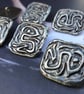 1" 25mm 40L Rare Buttons Antique Silver - Image 1