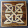 Wood veneer coaster