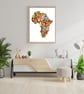 Map of Africa Art Print, Travel wall decor, African wall decor, gift - Image 2