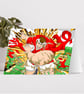 'Rugger through Welsh flag' card - Image 1