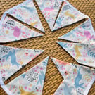 Easter Bunting in Pastel Shades with Bunny Motifs 