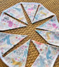 Easter Bunting in Pastel Shades with Bunny Motifs 