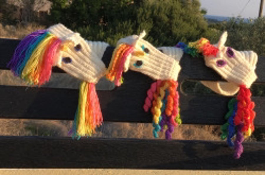 Unicorn scarf knitting pattern