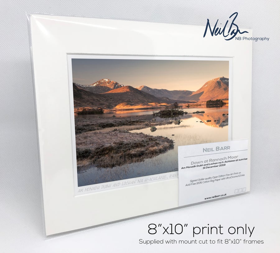 Rannoch Moor Glen Coe Scotland - A5 (10" x 8") Unframed Print